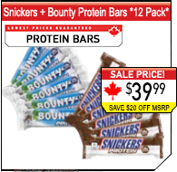 Snickers + Bounty Bars