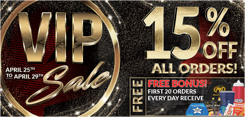 VIP 15% off Sale Page Top Banner.