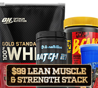 $99 only lean muscle and strength supplement stack.