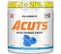 Allmax Nutrition A:CUTS Amino Charged Energy Dye Free Blue Raspberry Flavour.