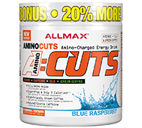 Allmax Nutrition A:CUTS Amino Charged Energy Dye Free Blue Raspberry Flavour.