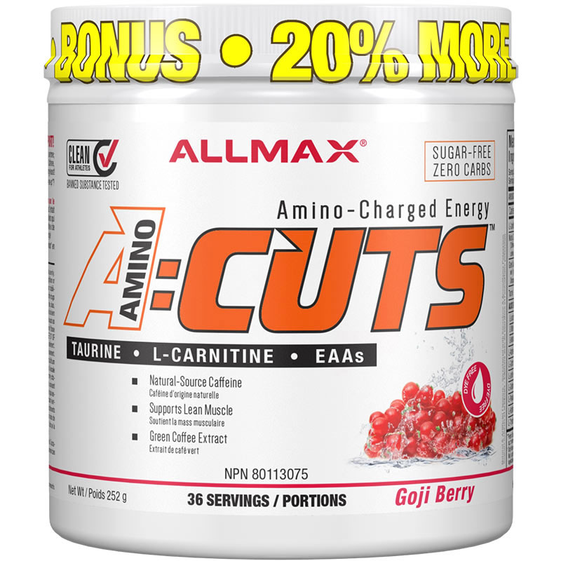 Allmax Nutrition A:CUTS Amino-Charged Energy Dye Free
