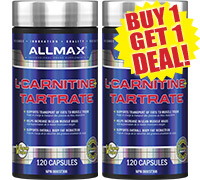 Allmax Nutrition L-Carnitine 120 Capsules BOGO Deal.