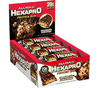 Allmax Nutrition Hexapro Protein Bar Chocolate Chip Cookie Dough 12 Pack.