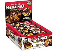 Allmax Nutrition Hexapro Protein Bar Chocolate Peanut Butter 12 Bars Per Box.
