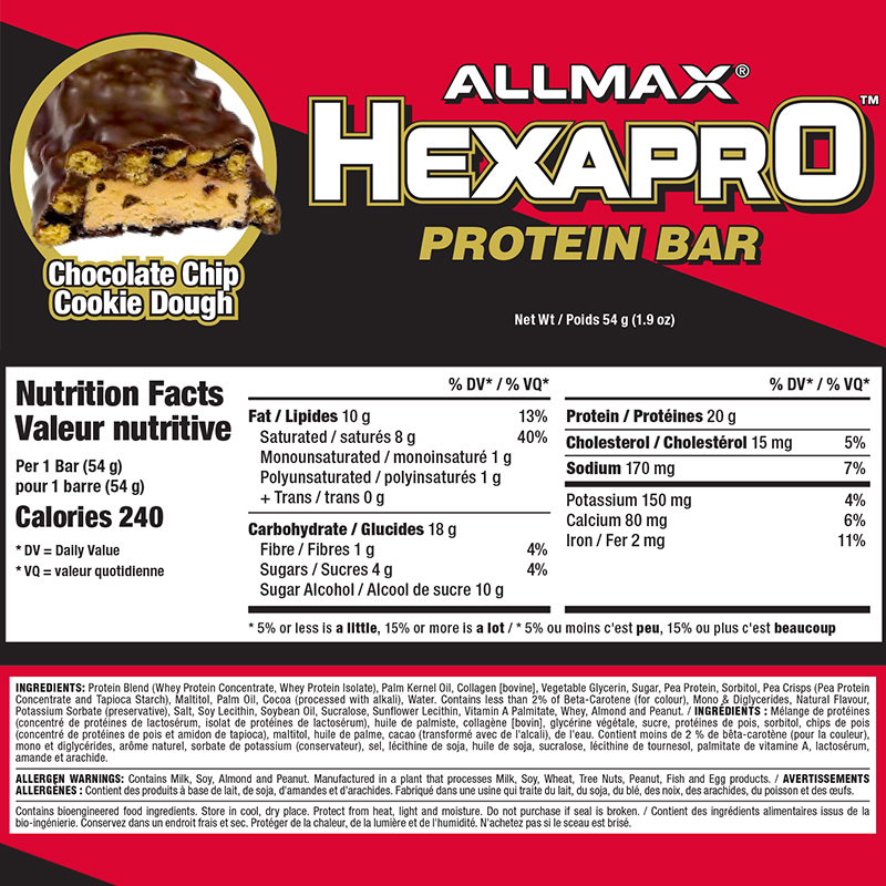 Allmax Nutrition Hexapro Protein Bar