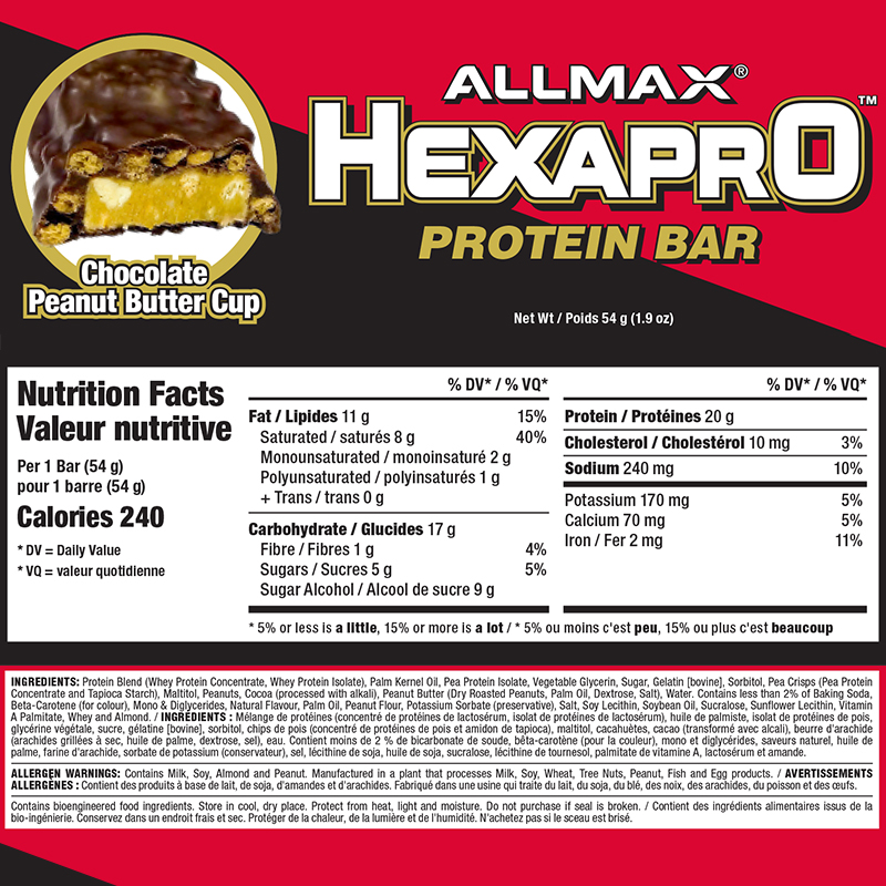 Allmax Nutrition Hexapro Protein Bar