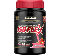 Allmax Nutrition Isoflex 2 lb Strawberry Flavour.