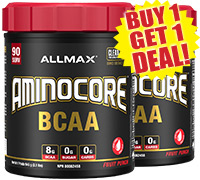 Allmax Nutrition Aminocore BCAA Dye Free 90 Servings BOGO Deal.