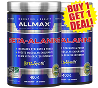 Allmax Nutrition Beta Alanine 400 Grams BOGO Deal.