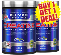 Allmax Nutrition Creatine Monohydrate 400 Grams BOGO Deal.
