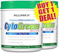 Allmax Nutrition Cytogreens BOGO Deal.
