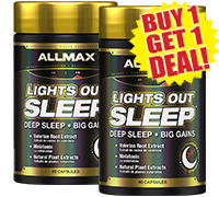Allmax Nutrition Lights Out BOGO Deal.