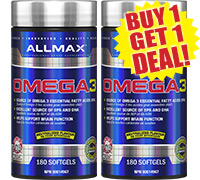 Allmax Nutrition Omega3 BOGO Deal.