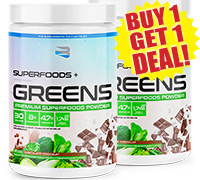 Believe Supplements Superfoods and Greens BOGO Deal.