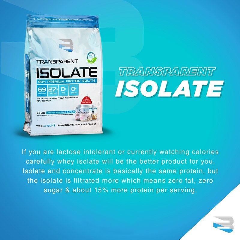Believe Supplements Transparent Isolate