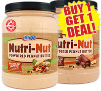 Bio-X Nutri-Nut Powdered Peanut Butter Value Size BOGO Deal.