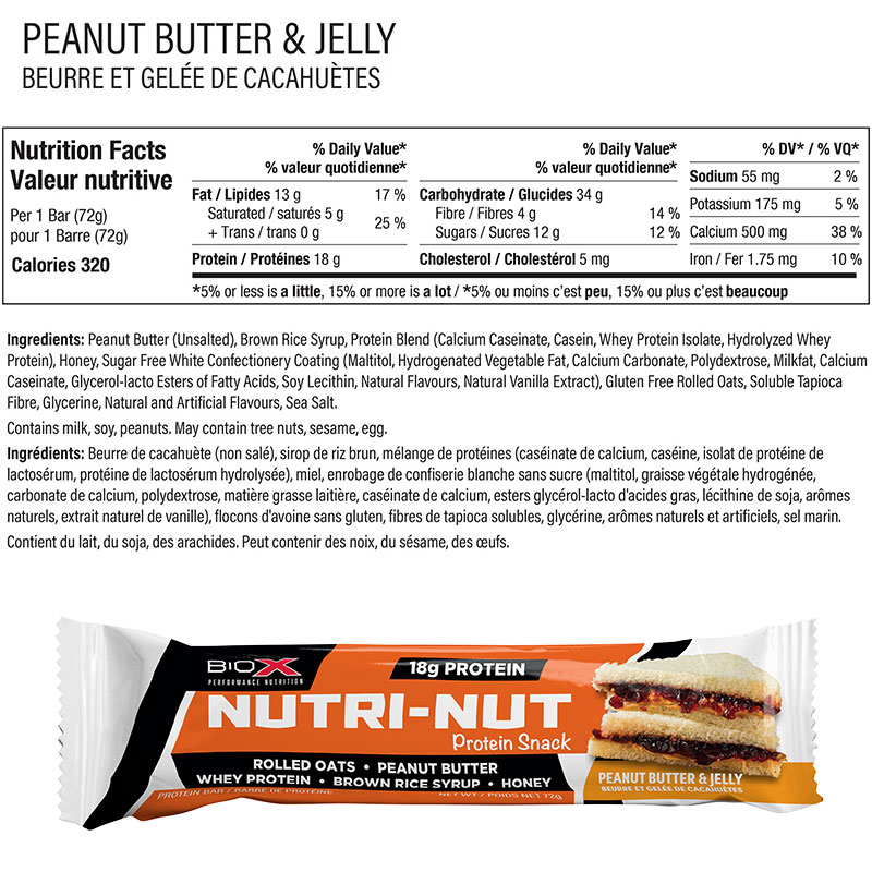 BioX Nutri-Nut Protein Snack Bar