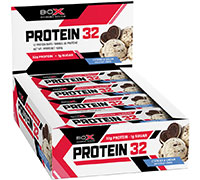 Biox Protein 32 Bar Cookies and Cream 12 Bars Per Box Flavour.