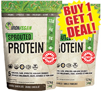 Iron Vegan Sprouted Protein Value Size BOGO Deal.