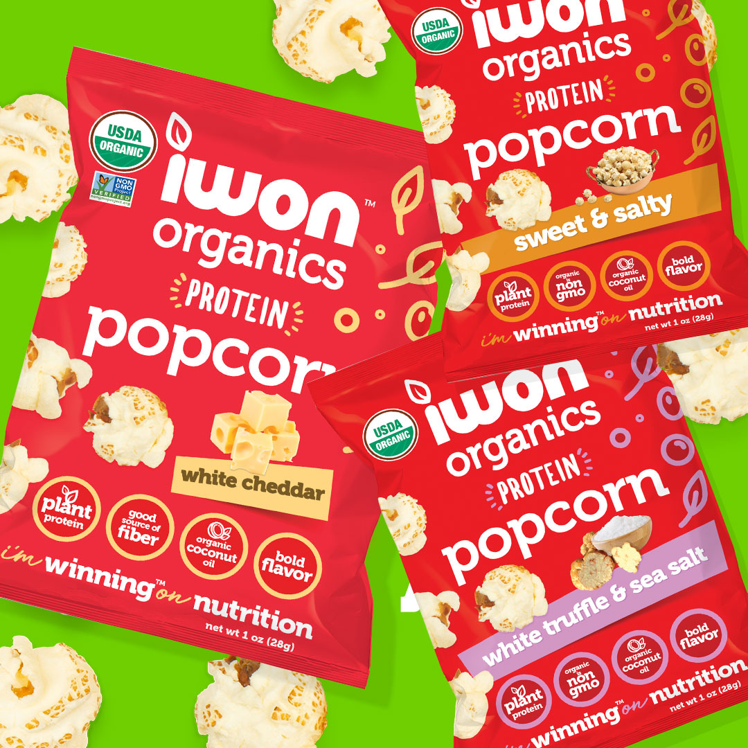 Iwon Organics Protein Popcorn
