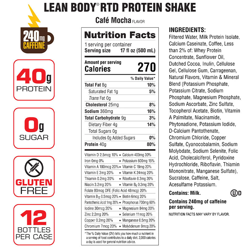 Labrada Lean Body Protein Shake Ready To Drink
