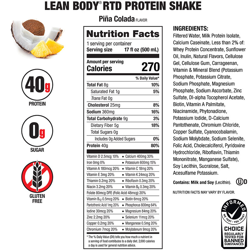 Labrada Lean Body Protein Shake Ready To Drink