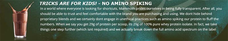 Mammoth ISO-Rush 5 lb Additional Info.