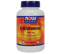 NOW L-Glutamine 1000mg 120 Capsules.