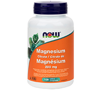 NOW Magnesium Citrate 200mg 100 Tablets.