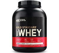 Optimum Nutrition 100% Whey Gold Standard Cookies and Cream Flavour.