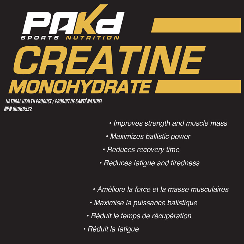 Pakd Sports Nutrition Creatine Monohydrate
