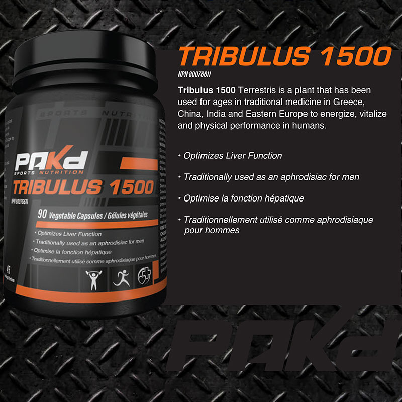 Pakd Sports Nutrition Tribulus 1500