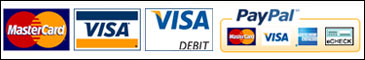 Master Card, Visa & PayPal