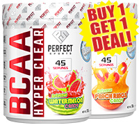 Perfect Sports Hyper Clear BCAA 45 Servings BOGO Deal.
