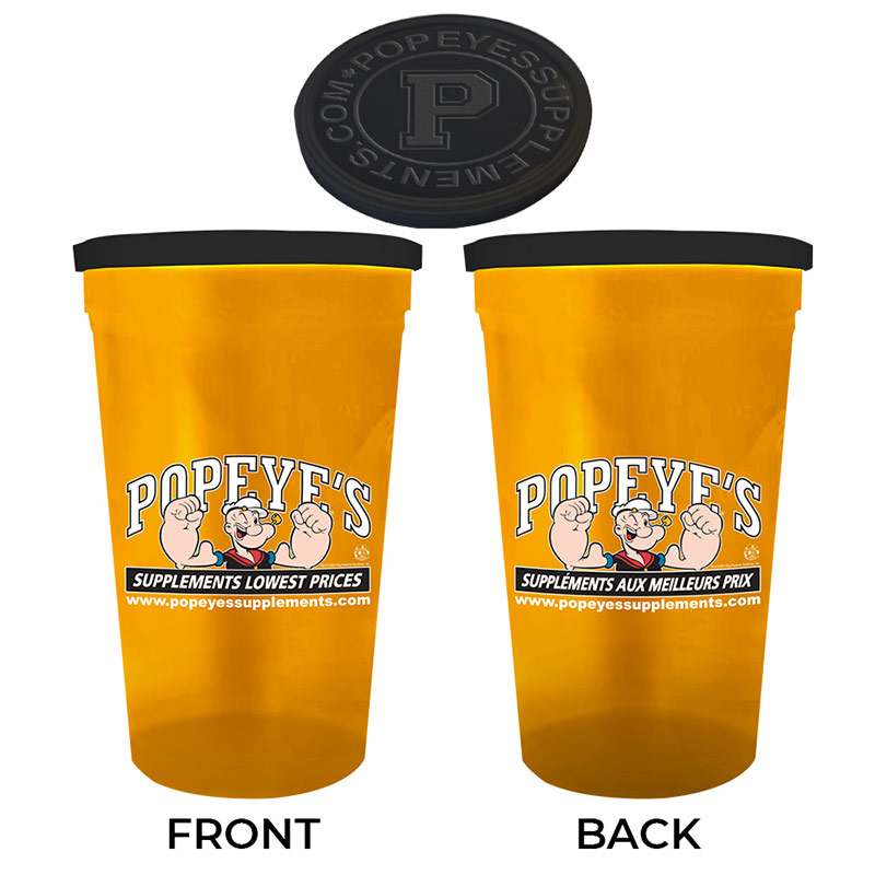 Popeye's Supplemets Cup & Lid