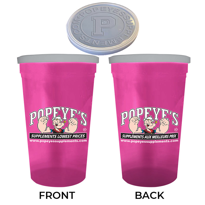 Popeye's Supplemets Cup & Lid