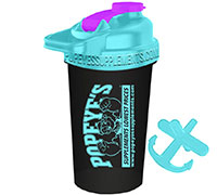 popeyes-supplements-shaker-cup-mini-w-handle-black-with-teal-top