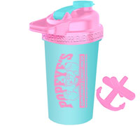 popeyes-supplements-shaker-cup-mini-w-handle-teal-with-pink-top
