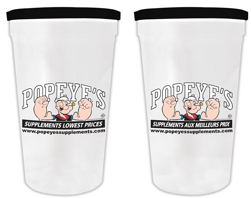 Popeye's Supplements Cup With Lid