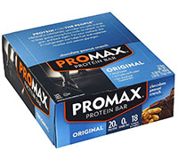 Promax Protein Bar Chocolate Peanut Crunch 12 Bars per Box.