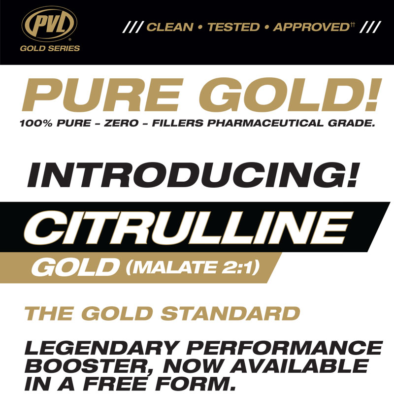 PVL Gold Series Citrulline Gold (Malate 2:1) *BONUS SIZE!*