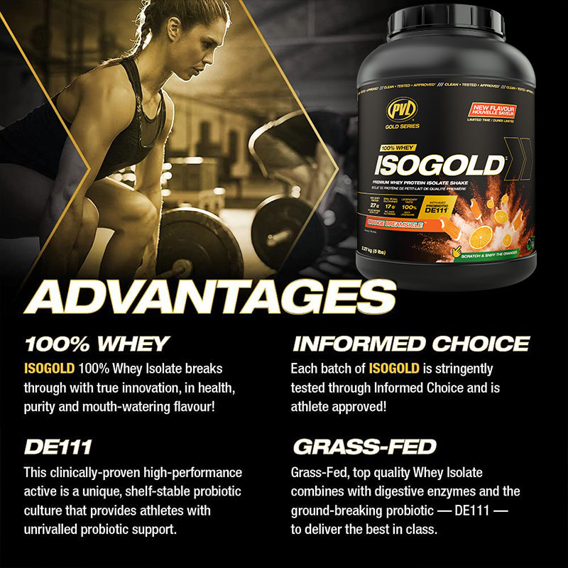 PVL Gold Series Iso-Gold Premium Isolated Whey Protein