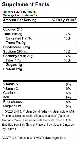  Quest's Chocolate Chip Cookie Dough Protein Bar Nutrition Facts