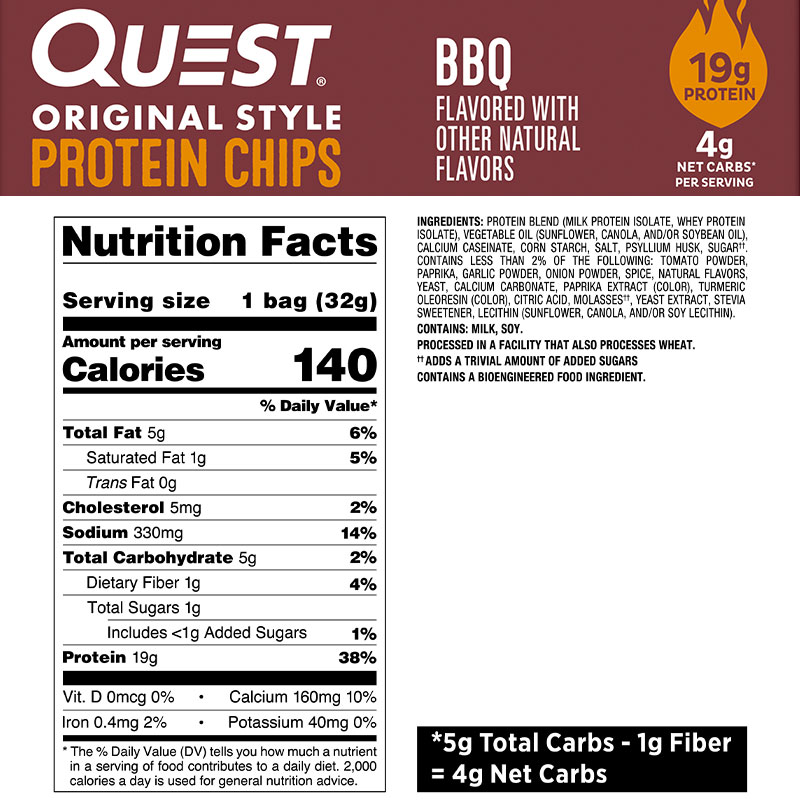 Quest Nutrition Protein Chips Original Style