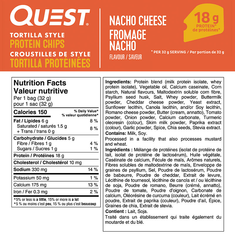 Quest Nutrition Protein Chips Tortillal Style