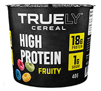 Truely Protein Cereal Cups Fruity Flavour 40 Grams.