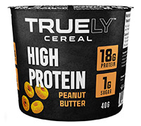 Truely Protein Cereal Cups Peanut Butter Flavour 40 Grams.
