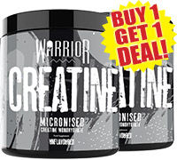 Warrior Creatine Monohydrate BOGO Deal.