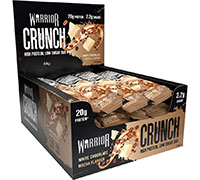 Warrior Crunch Protein Bars 12 Bars Per Box Chocolate Chip Cookie Dough Flavour.